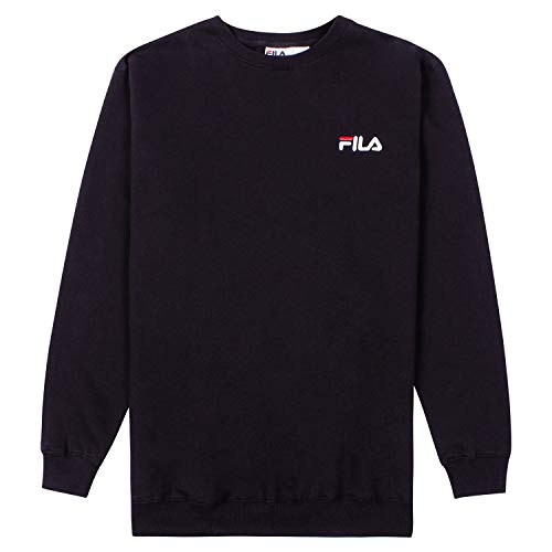 FILA Sweatshirts for Men, Crewneck Sweatshirt, Big and Tall Mens Sweatshirt Black von FILA