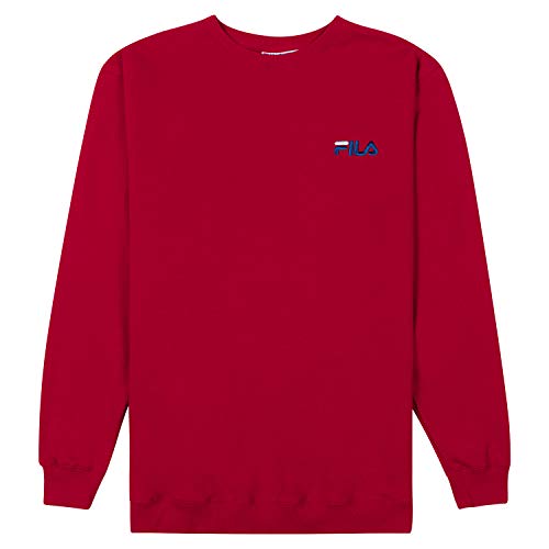 FILA Sweatshirts for Men, Crewneck Sweatshirt, Big and Tall Mens Sweatshirt Red von FILA