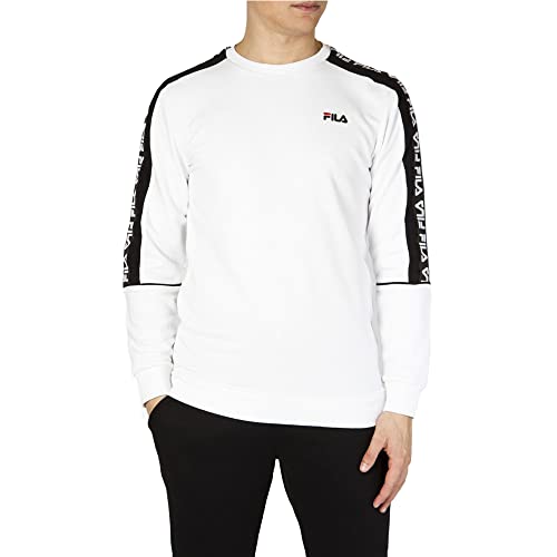 FILA Teom Sweatshirt Herren weiß/schwarz, S von FILA