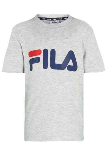 FILA Unisex BAIA MARE Classic Logo T-Shirt, Light Grey Melange, 86/92 von FILA