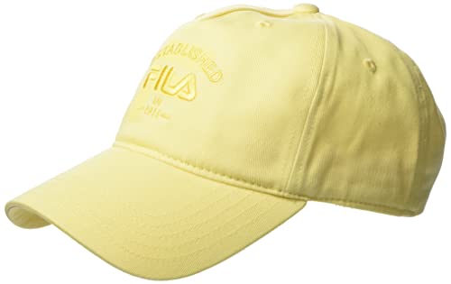 FILA Unisex Barnaul 5 Panel with Elevated Basic Logo Baseballkappe, Pale Banana, OneSize von FILA