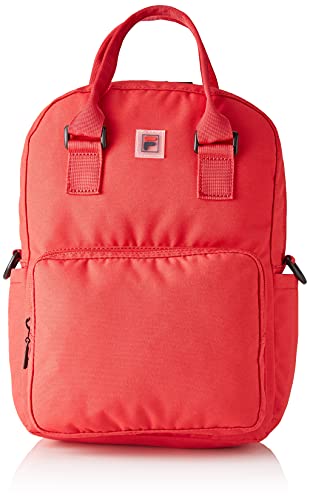 FILA Unisex KIDS MINI BACKPACK coated canvas convertible Rucksack, True red, OneSize von FILA