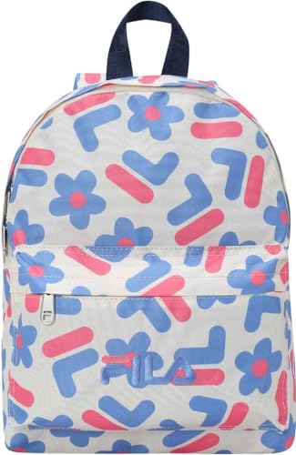 FILA Unisex Kids Lenexa Mini Malmö Backpack, Antique White F Flower AOP von FILA