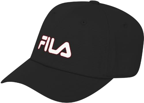 FILA Unisex Kids Lynn Dad Cap, Black, Einheitsgröße von FILA