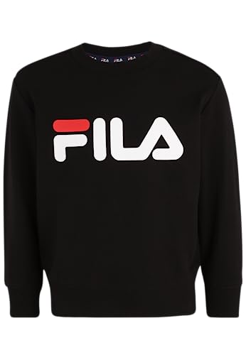 FILA Unisex Kinder BABINA GREDA Classic Logo Crew Sweatshirt, Black, 98/104 von FILA