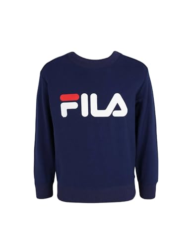 FILA Unisex Kinder BABINA GREDA Classic Logo Crew Sweatshirt, Medieval Blue, 122/128 von FILA