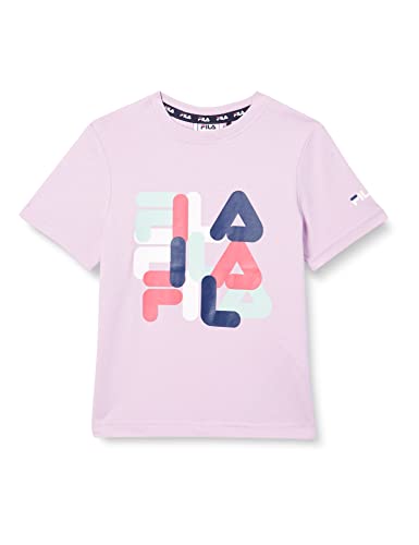 FILA Unisex Kinder BERINOVAC Graphic T-Shirt, Fair Orchid, 110/116 von FILA