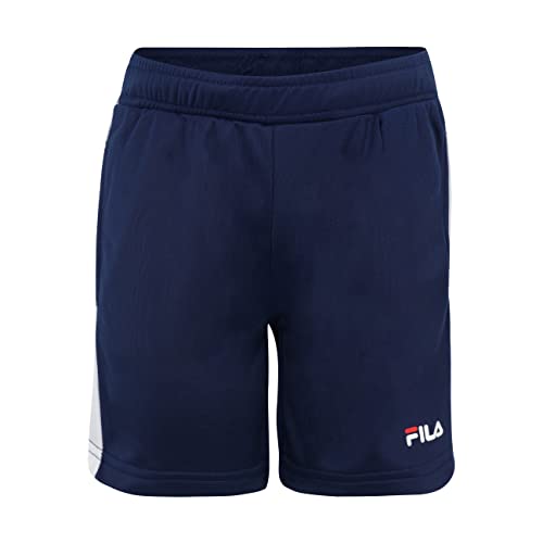 FILA Unisex Kinder BIALOGARD Shorts, Medieval Blue-Bright White, 110/116 von FILA