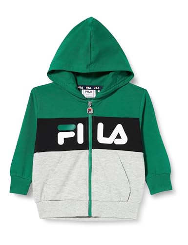 FILA Unisex Kinder Baar-ebenhausen Hooded zip jacket, Light Grey Melange, 86-92 von FILA