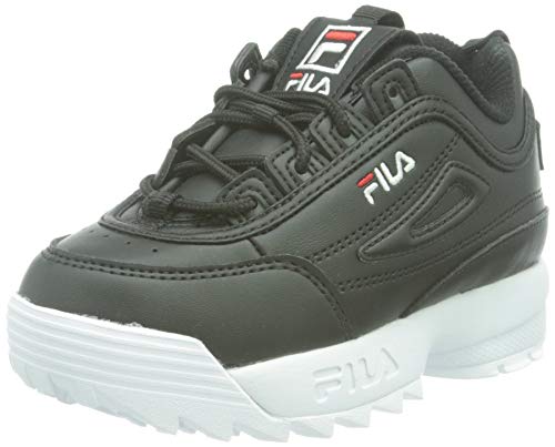 FILA Unisex Kinder Disruptor Teens Sneaker, Black, 37 EU von FILA