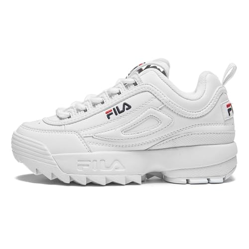 FILA Unisex Kinder Disruptor Teens Sneaker, White, 37 EU von FILA