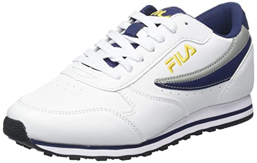 FILA Unisex Kinder Orbit Teens Sneaker, White-Medieval Blue, 37 EU von FILA