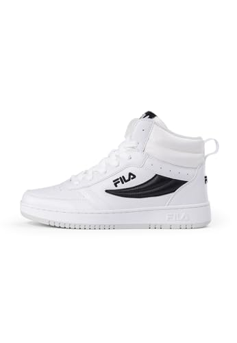 FILA Unisex Kinder Rega Nf Mid Teens Sneaker, White Black, 38 EU von FILA