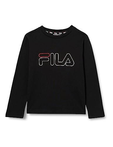 FILA Unisex Kinder SAALFELD Langarmshirt, Black, 98/104 von FILA