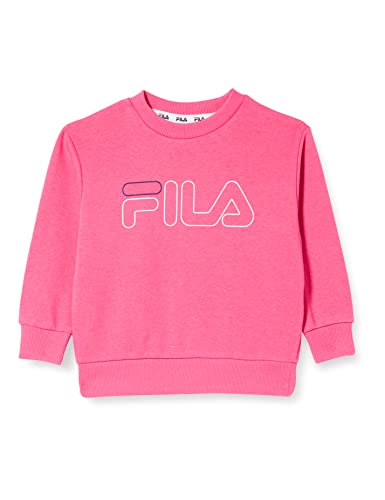 FILA Unisex Kinder SAARBURG Sweatshirt, Fandango Pink, 134/140 von FILA