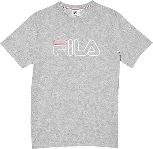 FILA Unisex Kinder SAARLOUIS T-Shirt, Light Grey Melange, 134/140 von FILA