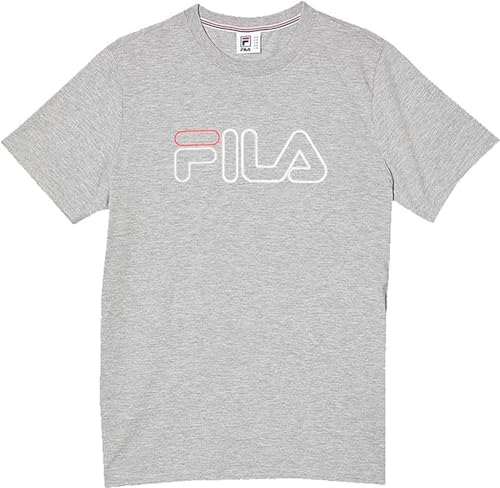 FILA Unisex Kinder SAARLOUIS T-Shirt, Light Grey Melange, 170/176 von FILA