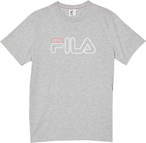 FILA Unisex Kinder SAARLOUIS T-Shirt, Light Grey Melange, 86/92 von FILA