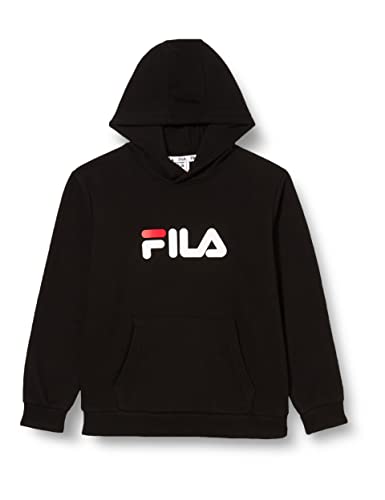 FILA Unisex Kinder SANDE classic logo Hoody,Black,134/140 von FILA