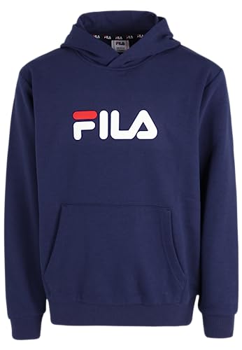 FILA Unisex Kinder SANDE classic logo Hoody,Medieval Blue,134/140 von FILA