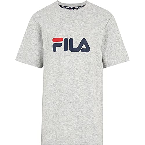 FILA Unisex Kinder SOLBERG classic logo T-Shirt,Light Grey Melange,146/152 von FILA