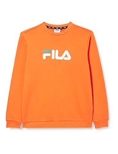 FILA Unisex Kinder SORDAL classic logo crew Sweatshirt,Celosia Orange,170/176 von FILA