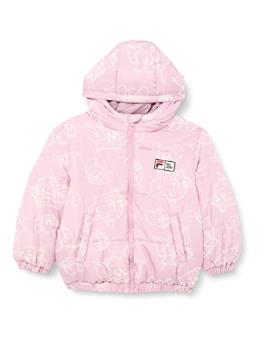 FILA Unisex Kinder Tonk Jacket Padded, Mauve Shadow/Egret Tom & Jerry AOP, 110/116 von FILA