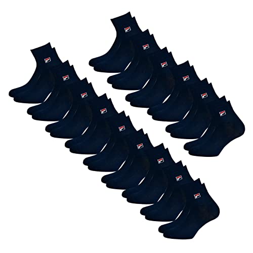 FILA Unisex Quarter Socken Socks Sportsocken Kurzsocken F9303 15 Paar, Größe:43-46, Artikel:-321 navy von FILA