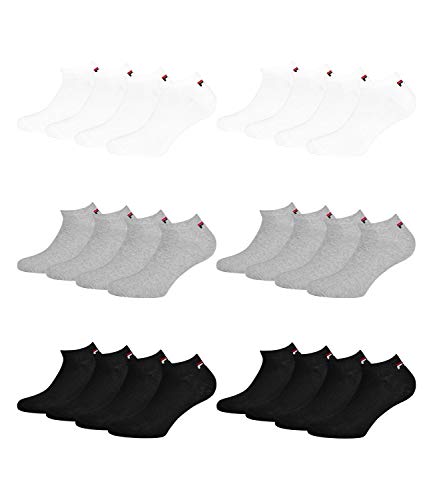 FILA Unisex Sneaker Socken Sportsocken Kurzsocken F9100 12 Paar, Größe:35-38, Artikel:-700 classic von FILA