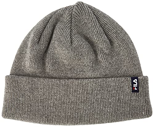 FILA Unisex with Flag Logo Beanie-Mütze, Light Grey Melange bros, Einheitsgröße von FILA