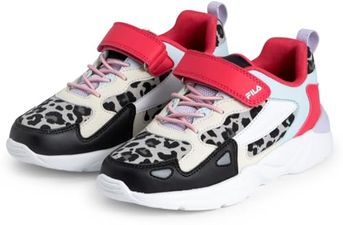 FILA VENTOSA A Velcro Kids Sneaker, Black-Azalea, 30 EU von FILA