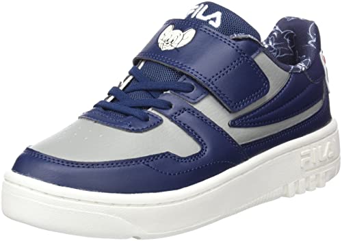 FILA WB FXVENTUNO Low Kids Sneaker, Navy-Tom Grey, 35 EU von FILA