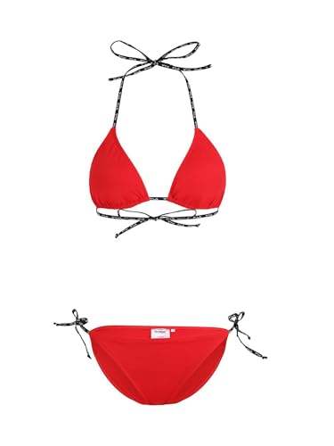 FILA Women's SIBU Triangle Bikini, True Red, M von FILA