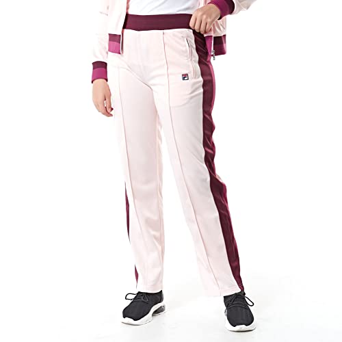 FILA Women's Sandy Pale Pink & Grape Track Pants Size S von FILA
