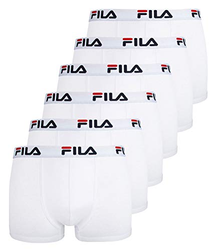Fila 6er Pack Herren Urban Boxershorts Unterwäsche Boxer FU5016, Farbe:300 - White, Bekleidungsgröße:XXL von FILA