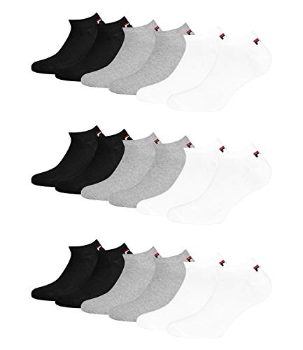 Fila 9 Paar Unisex Sneakersocken, Classic sortiert, 35-38 von FILA