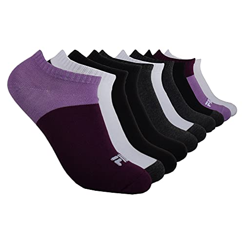 Fila Women's Show Socks, Purple Colorblock (10 Pack), One Size von FILA