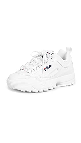 Mens Womens Fila Disruptor II White Premium Trainers - EU 44.5 von FILA