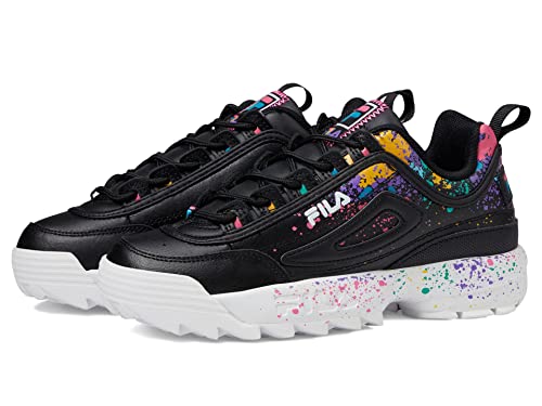 Fila Disruptor II DIY (Big Kid) Black/White/Shocking Pink 6.5 Big Kid M von FILA