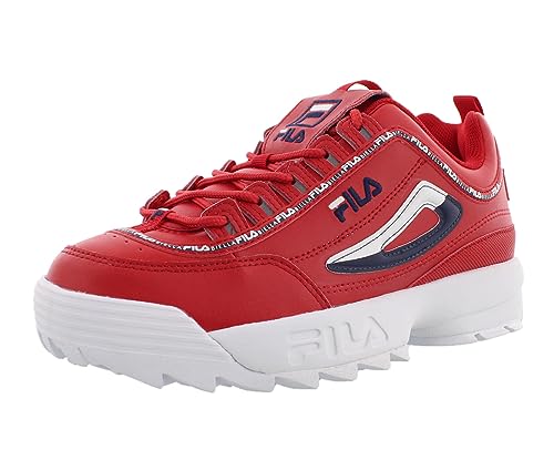 FILA Disruptor Ii Premium Sneaker für Herren, Rot/Weiß, 44 EU von FILA