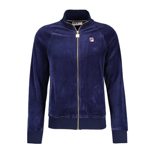 Fila Eddie Velours-Trainingsjacke, Marineblau, navy, L von FILA