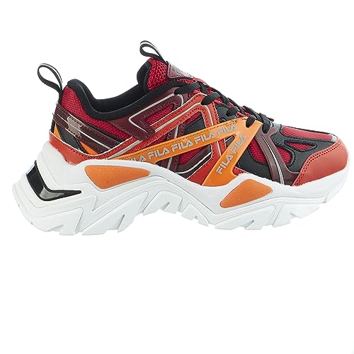 Fila Electrove 2 Damen-Sneaker, Fila Rot/Rhabarber/leuchtendes Orange, 39 EU von FILA