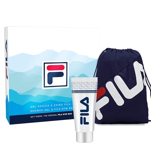 Fila Geschenkset für Männer - belebendes Herren Duschgel & FILA Turnbeutel Set - Erfrischendes, belebendes Duschgel für Männer - Perfektes Männer Geschenkset für Geburtstage, Feiertage und besondere von FILA