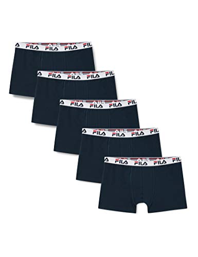 FILA Herren 5-Pack Urban Boxer Fu5016 Boxershorts, Blau (Navy 321), L (5er Pack) von FILA