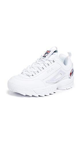 Fila Herren Disruptor II Custom Patch Sneaker, Weiß (Weiß), 45 EU von FILA