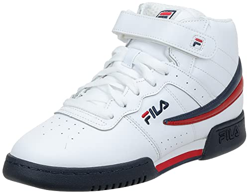 Fila Herren F-13v Lea/Syn, Weiß/Marineblau/Rot, 42 EU von FILA