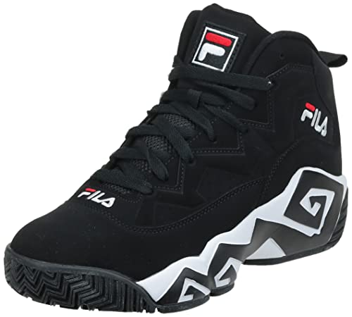 Fila Herren MB Fashion Sneaker, Schwarz/Weiß/Fila Rot, 45 EU von FILA