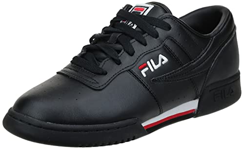 Fila Herren Original Fitness Lea Classic Sneaker, Schwarz - schwarz, weiß, rot - Größe: 49 EU von FILA