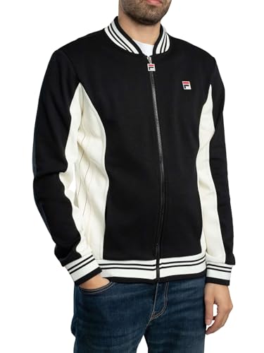 FILA Herren Settanta Track Jacke, Black/Gardenia, XXL von FILA