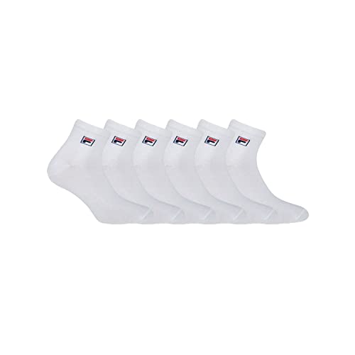 FILA Herren Fi/Am/Lowx6 Sportsocken, Weiß (Blanc B1 - Bl), 39-42 EU von FILA